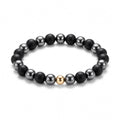 The Guardian — Protection Bracelet · Black Tourmaline & Hematite