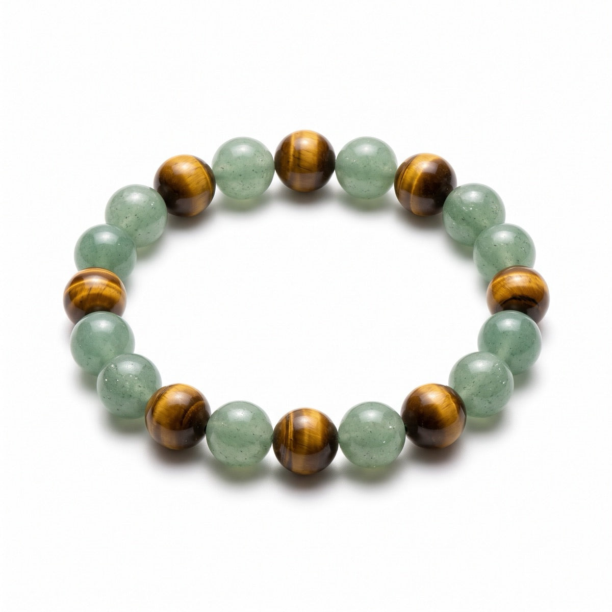 The Fortune — Luck Bracelet · Green Aventurine & Tiger's Eye