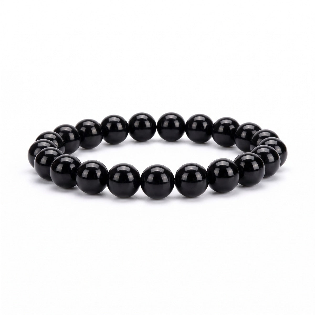 The Shield — Protection Bracelet · Black Obsidian